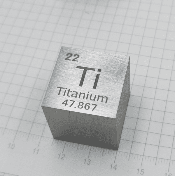 25.4mm Metal Titanium Cubic Element Periodic Phenotype High-purity Ti 99.5% - Image 2