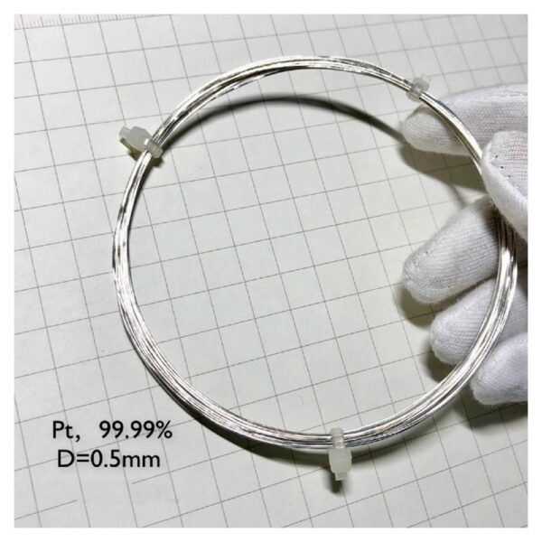 Pure Platinum Wire, Diameter 0.5mm, Length 1cm, 99.99% High-purity Metal Pt