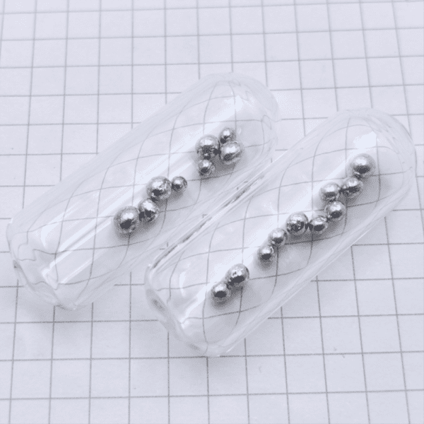 1g Glass Sealed Indium Bead Metal Sample for Element Collection, Hobby Exhibition - Image 3