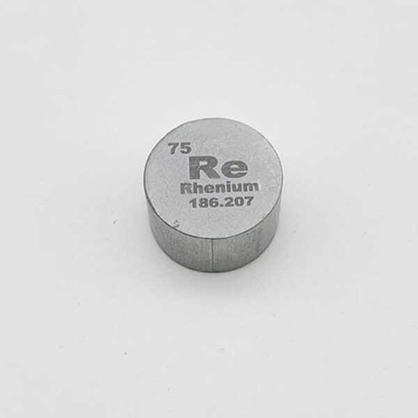35g Rhenium Column Sample Carrying Periodic Table Engraving 99.99% Pure Re Granules - Image 4
