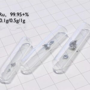 0.5g Glass Sealed Ruthenium Crystal, 99.95% High-purity Precious Metal Ru