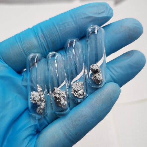 Glass Sealed Manganese Block 1g, Filled with Argon Gas Protection, 99.7% High-purity Rare Element Bright Mn Block - Image 2