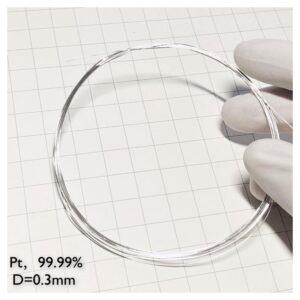 Pure Platinum Wire, Diameter 0.3mm, Length 1m, 99.99% High-purity Metal Pt