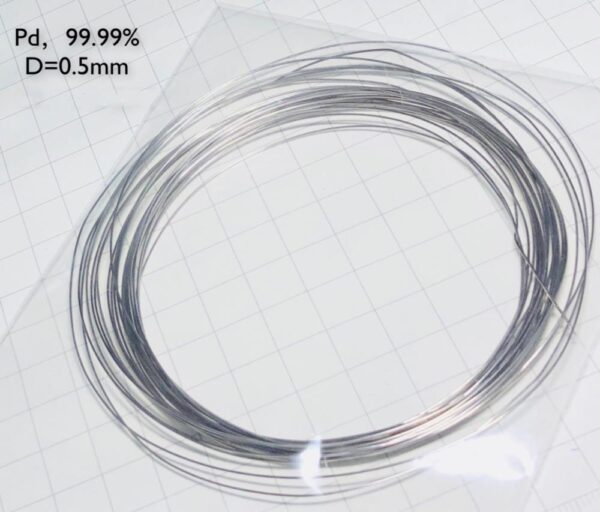 Pure Palladium Wire, Diameter 0.5mm, Length 1cm, 99.99% High-purity Metal Pd - Image 2
