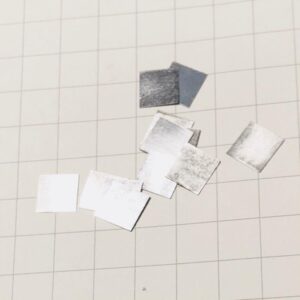 Pure Rhenium Square Piece, 10mm, 99.99% High-purity Rare Re