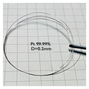Pure Platinum Wire, Diameter 0.2mm, Length 10cm, 99.99% High-purity Metal Pt