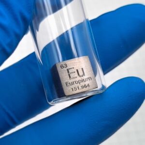 10mm Argon Filled Glass Sealed Europium Cubic Element Periodic Phenotype Eu