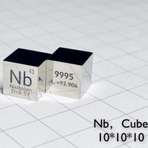 10mm Niobium Cube, Mirror Polished, 99.95% High-purity Metal Nb Block