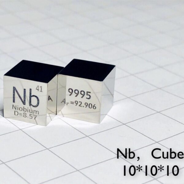 10mm Niobium Cube, Mirror Polished, 99.95% High-purity Metal Nb Block