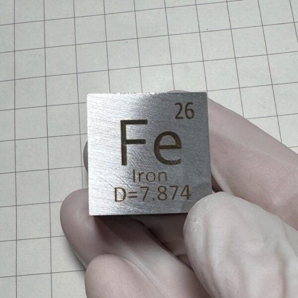 25.4mm Metal Iron Cube, 99.5% High-purity Element Fe Block