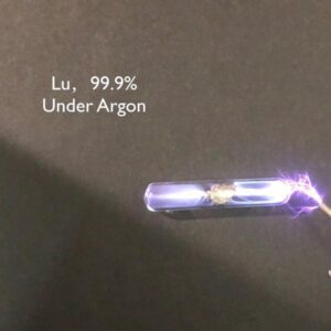 1g Glass Sealed Lutetium Block, Filled with Argon Gas, 99.9% High-purity Metal Lu