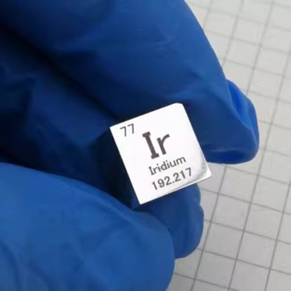 10mm Mirror Polished Iridium Cubic Engraving Periodic Table High-purity Ir 99.95%
