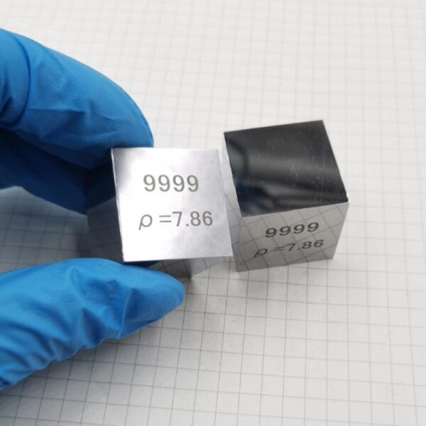 25.4mm Metal Iron Cube, Mirror Polished 99.99% High-purity Element Fe Block - Image 2