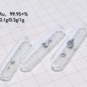 0.1g Glass Sealed Ruthenium Crystal, 99.95% High-purity Precious Metal Ru