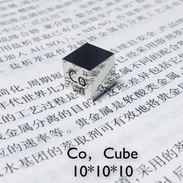 10mm Metal Cobalt Cube, Mirror Polished 99.96% High-purity Element Co Block - Image 3
