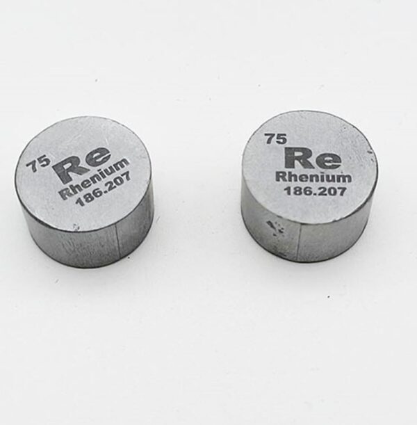 35g Rhenium Column Sample Carrying Periodic Table Engraving 99.99% Pure Re Granules