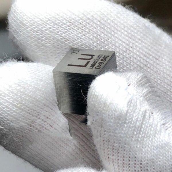 10mm Lutetium Cubic, 99.95% High-purity Metal Lu Block