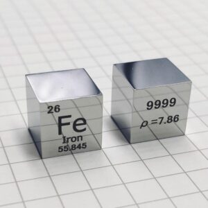 10mm Metal Iron Cube, Mirror Polished 99.99% High-purity Element Fe Block