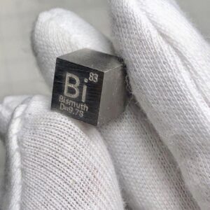 10mm Metal Bismuth Cube, 99.99% High-purity Element Bi Block
