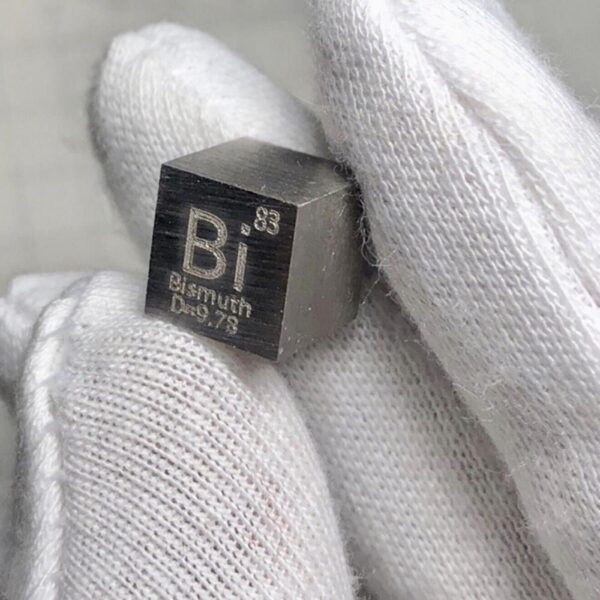 10mm Metal Bismuth Cube, 99.99% High-purity Element Bi Block