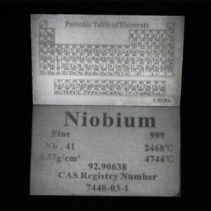 Periodic Phenotype Element Niobium Plate, 5 X 60 X 100mm, 99.9% High-purity Metal Nb