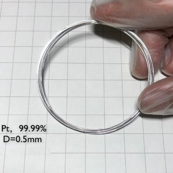 Pure Platinum Wire, Diameter 0.5mm, Length 1cm, 99.99% High-purity Metal Pt - Image 3