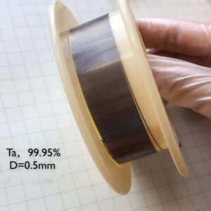 Pure Tantalum Wire, Diameter 0.25mm, Length 1m, 99.95% High-purity Metal Ta