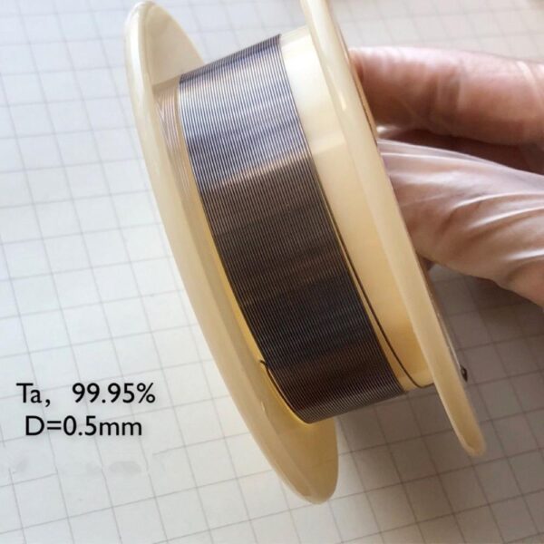 Pure Tantalum Wire, Diameter 0.25mm, Length 1m, 99.95% High-purity Metal Ta