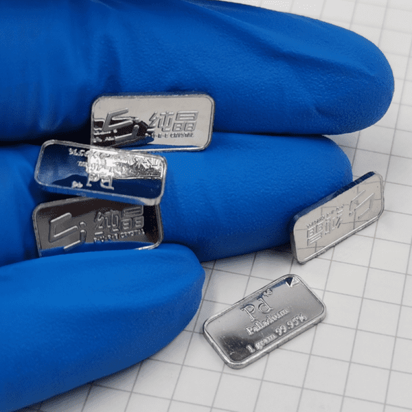 1g Pure Palladium Gold Bar, 99.95% High-purity Metal Pd - Image 2