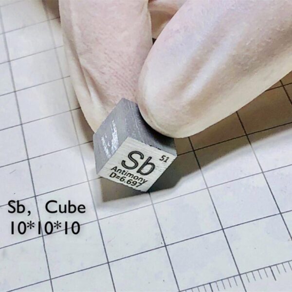 1cm Tellurium Cube, 99.99% High-purity Metal Te Block - Image 2