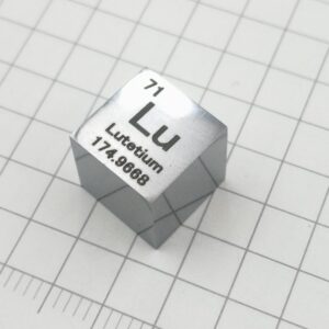 1cm Lutetium Cubic, Mirror Polished, 99.95% High-purity Metal Lu Block