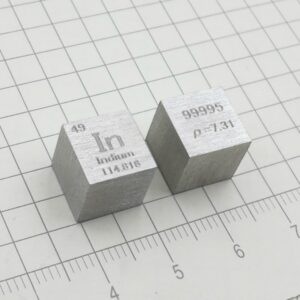 1cm Indium Cubic, 99.995% High-purity Metal In