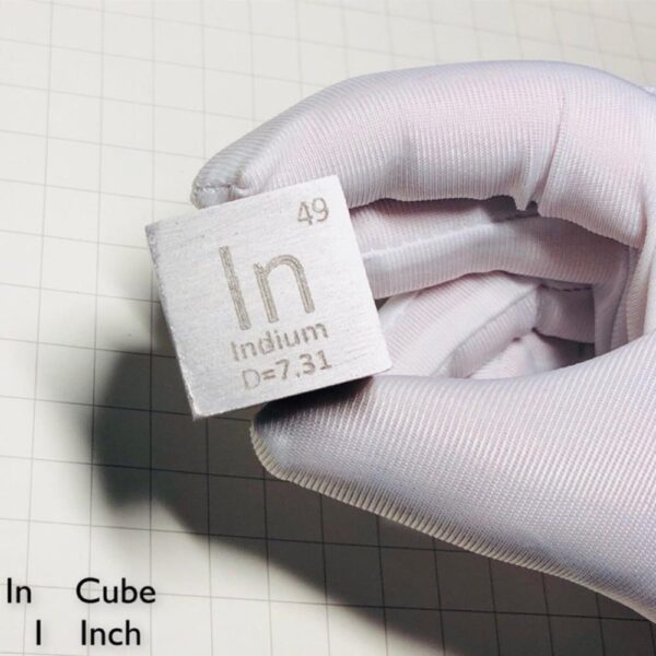 25.4mm Indium Cube, 99.995% High-purity Metal In Block - Image 2