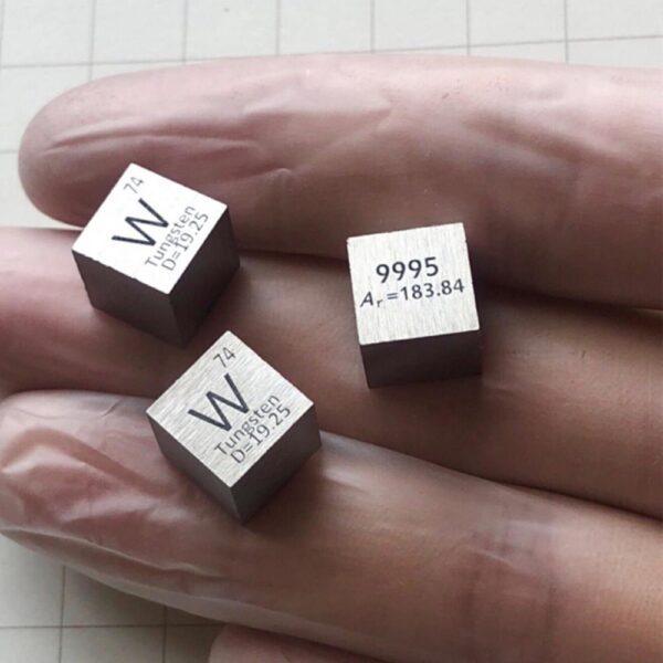 10mm Tungsten Cube, 99.95% High-purity Metal W Block