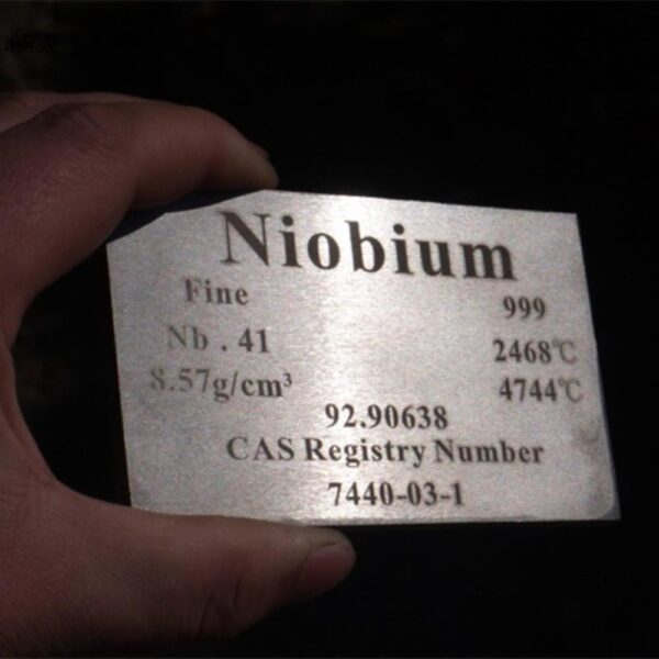 Periodic Phenotype Element Niobium Plate, 5 X 60 X 100mm, 99.9% High-purity Metal Nb - Image 3
