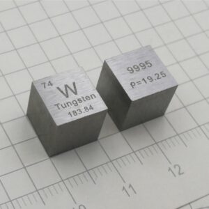 1cm Tungsten Cube, 99.95% High-purity Metal W Block