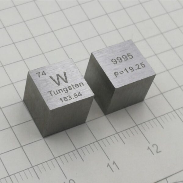 1cm Tungsten Cube, 99.95% High-purity Metal W Block