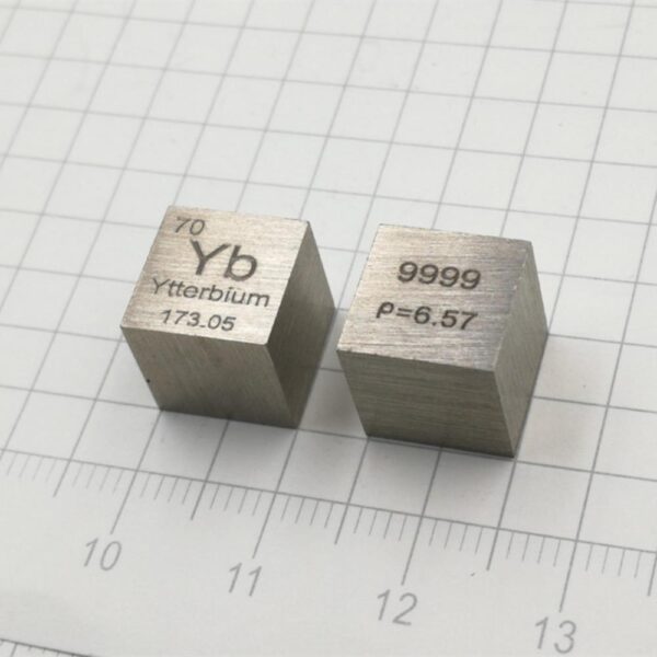 10mm Ytterbium Cubic, 99.99% High-purity Metal Yb Block