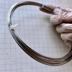 Nickel Metal Wire, Diameter 0.2mm, Length 10m, 99.99% High-purity Ni Wire