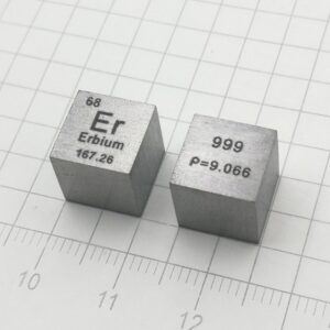 10mm Erbium Cube 99.9% Pure Density Er Metal