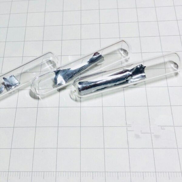 0.1g Glass Sealed Rhenium Sheet, 99.99% High-purity Rare Metal Re