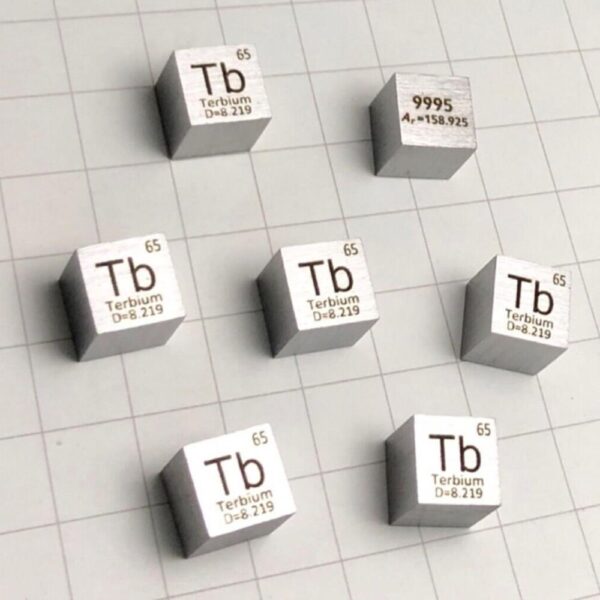 10mm Pure Terbium Cubic, Periodic Phenotype 99.95% High-purity Rare Earth Tb Block - Image 2