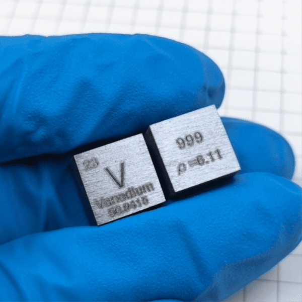 10mm Metal Vanadium Cube, 99.9% High-purity Element V Block - Image 4