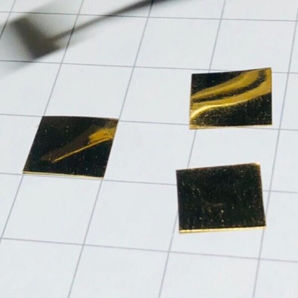 10mm Pure Gold Square Piece, 99.99% High-purity Precious Metal Au - Image 3