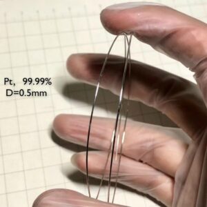 Pure Platinum Wire, Diameter 0.5mm, Length 10cm, 99.99% High-purity Metal Pt