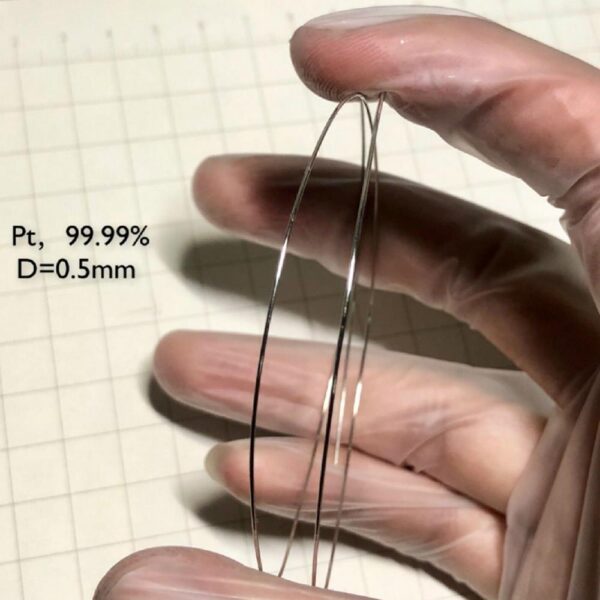 Pure Platinum Wire, Diameter 0.5mm, Length 10cm, 99.99% High-purity Metal Pt