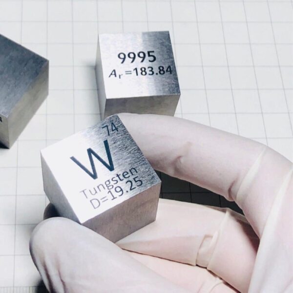 25.4mm Tungsten Cube, 99.95% High-purity Metal W Block - Image 2