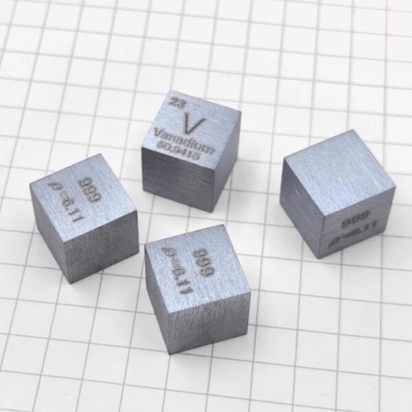 10mm Metal Vanadium Cube, 99.9% High-purity Element V Block - Image 5