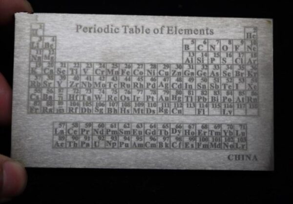 Titanium Periodic Phenotype Element Plate, 5 X 60 X 100mm, 99.5% Metallic Titanium Block - Image 4