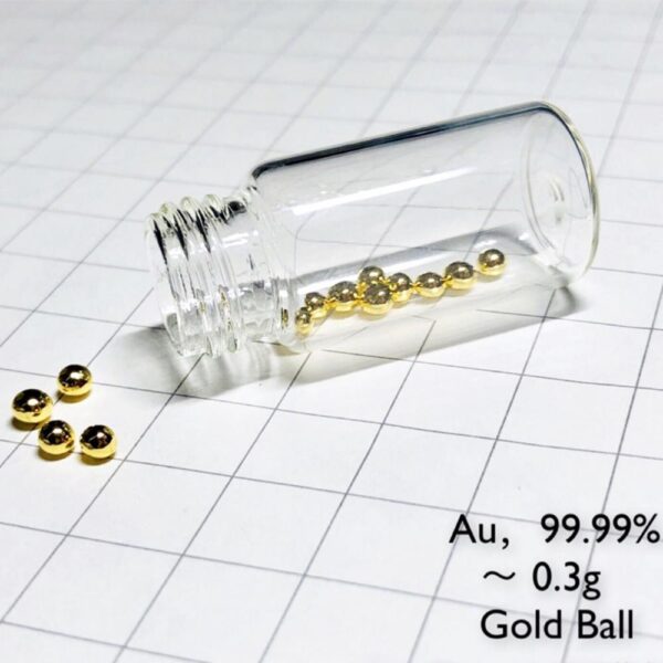 0.3g Pure Gold Beads, 99.99% High-purity Precious Metal Au
